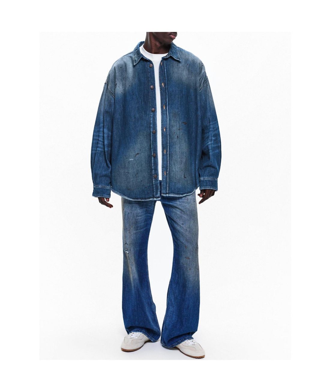 Acne Blue Oversized Denim Jacket for men