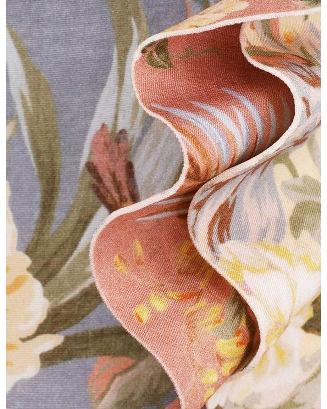 Zimmermann Multicolor Tallow Waterfall Frill Swimsuit