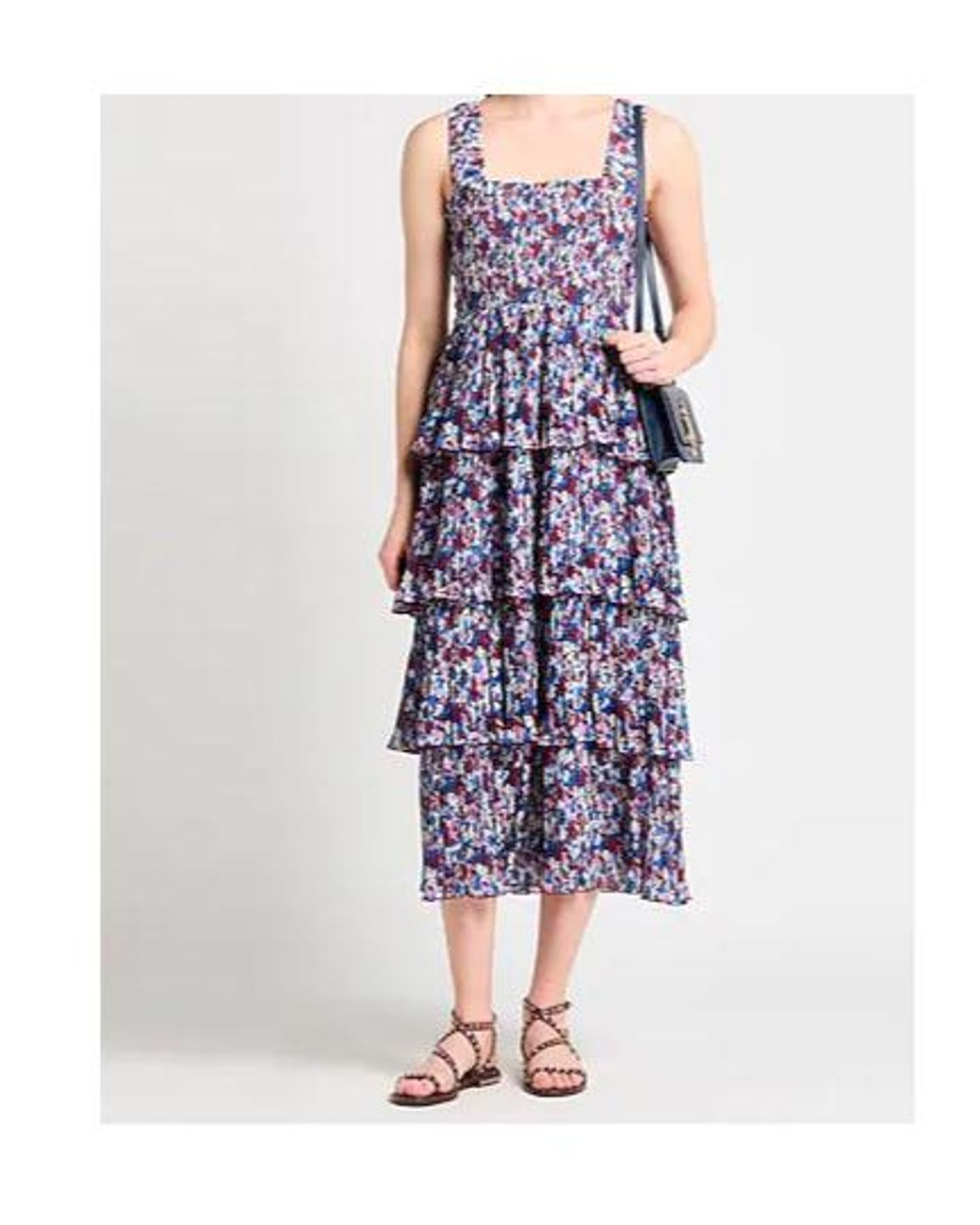 Ganni Purple Midi Dress