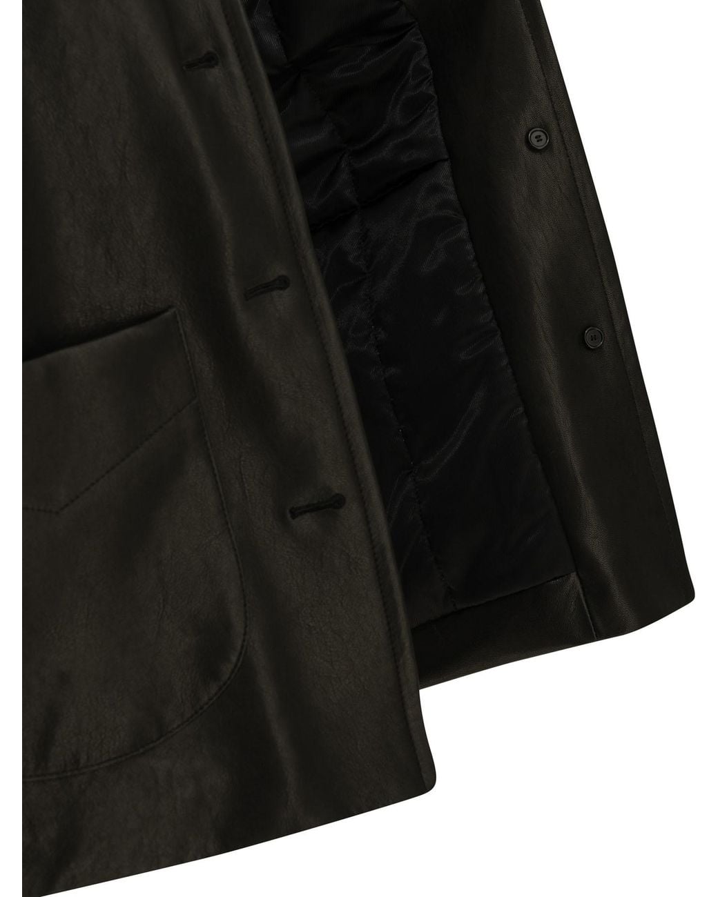 Khaite Black Long-Sleeve Leather Jacket