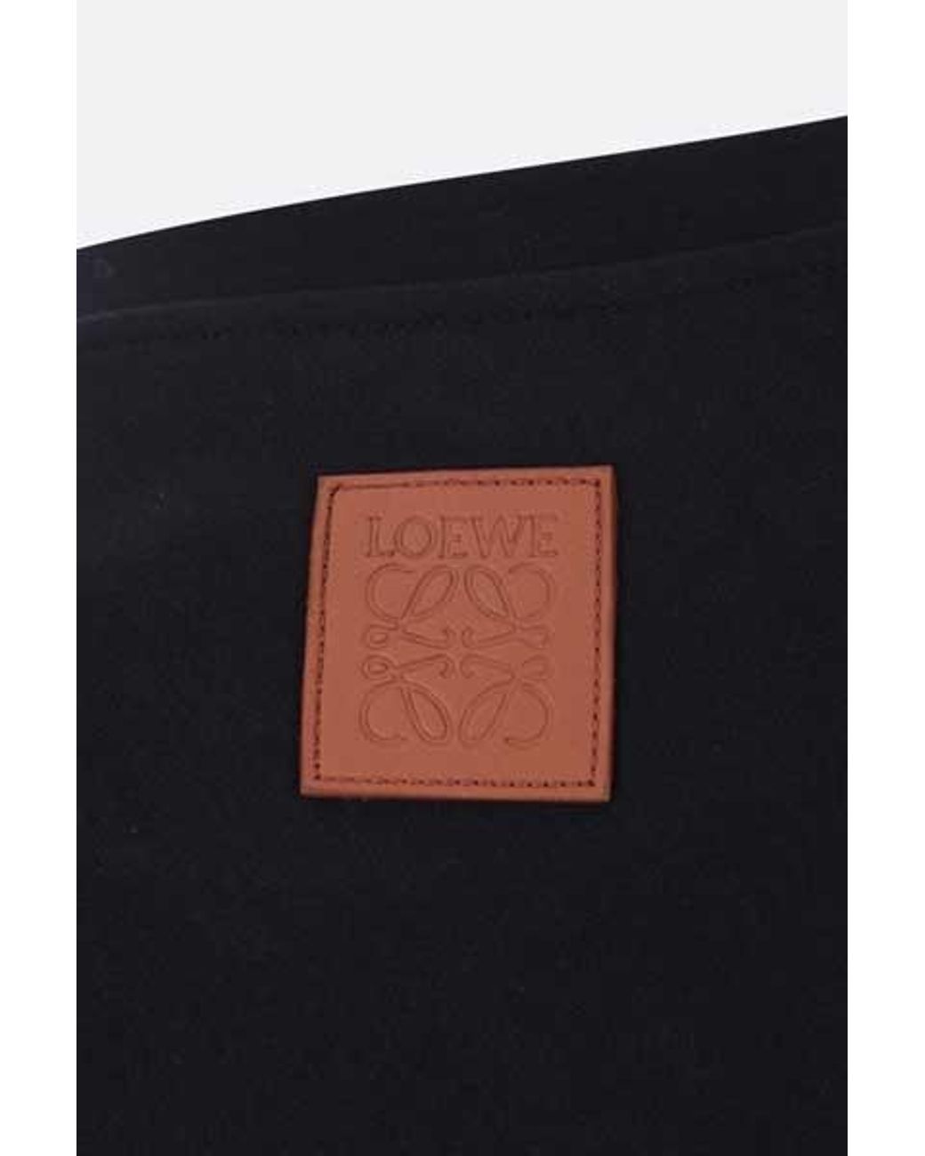 Loewe Black Cotton-Blend Short-Drape Top