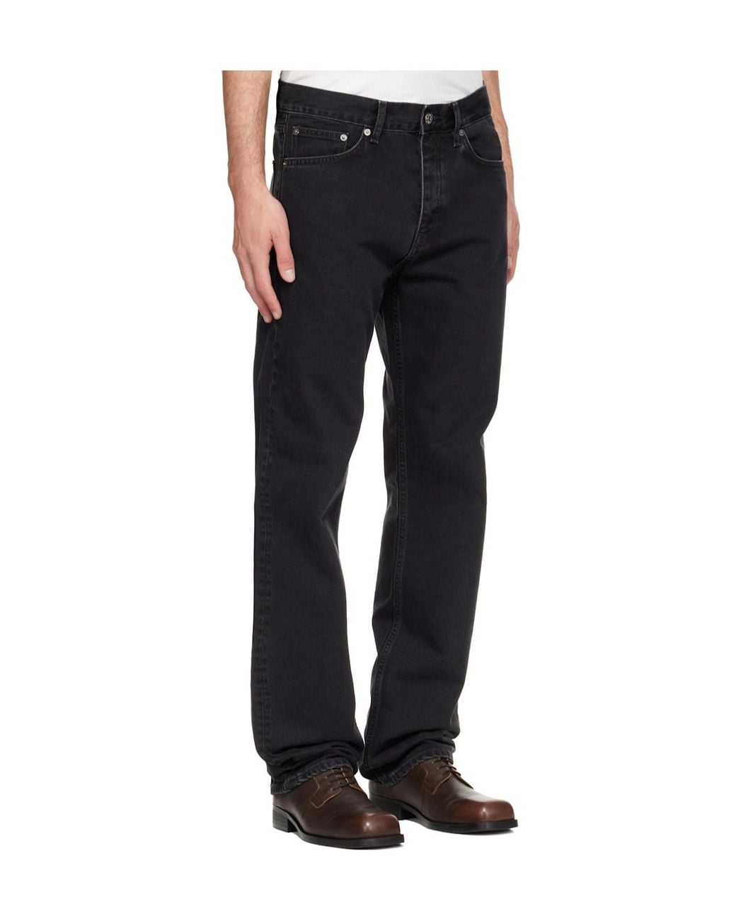 sunflower Black Belt Loop Jeans for men