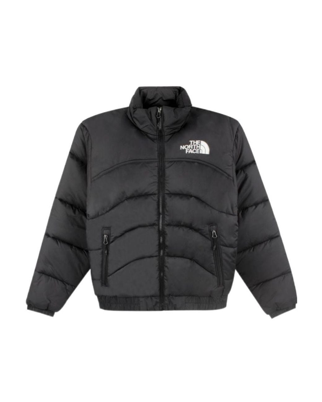 The North Face Brown Zipped Padded Jacket for men