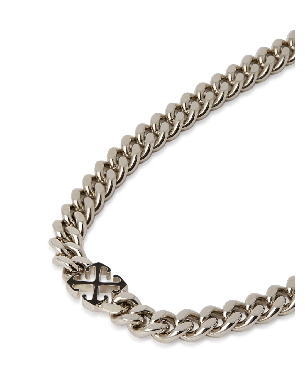 Off-White c/o Virgil Abloh White Arrow Chain-Linked Necklace for men