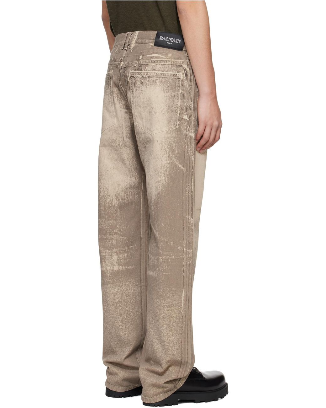 Balmain Natural Loose-Fit Denim Jeans for men