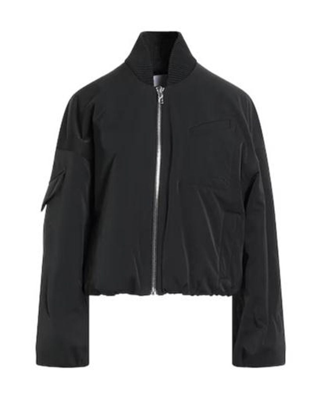 Ganni Black Plain Colour Jackets
