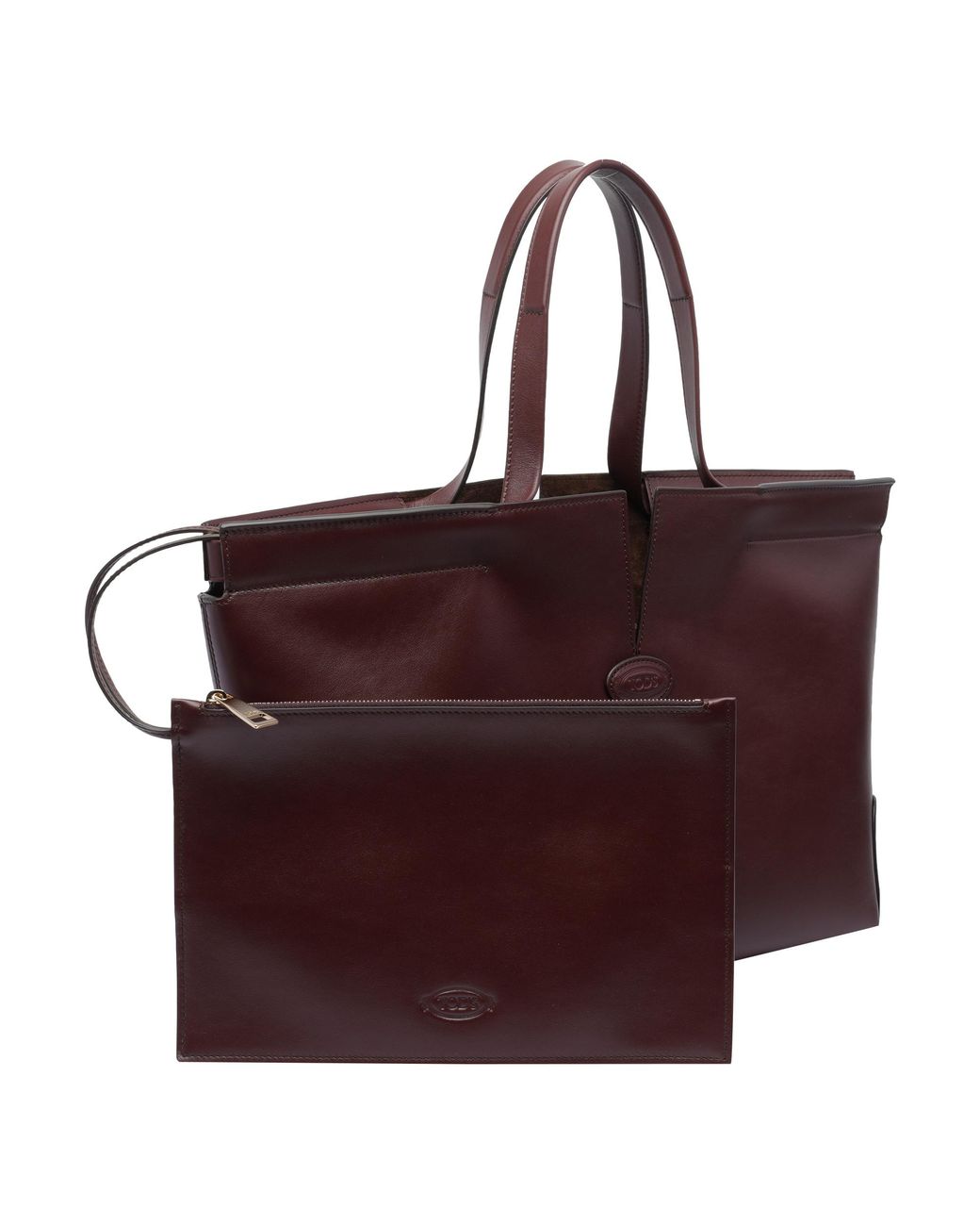 Tod's Red Small Medium Di Bag Folio Bag