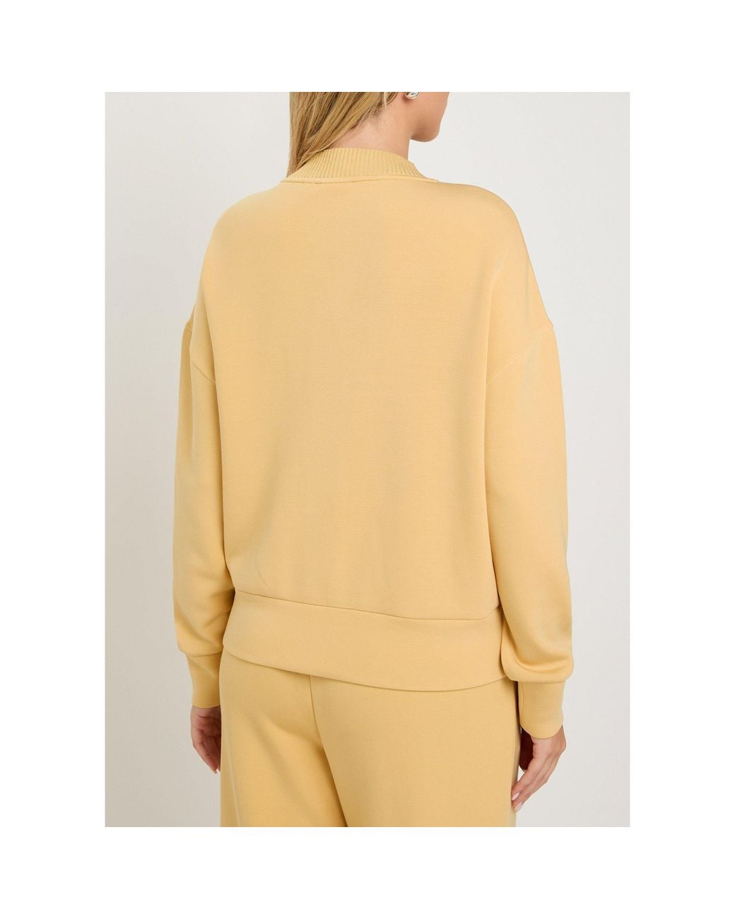 Varley Natural Button-Down Front Sweatshirt