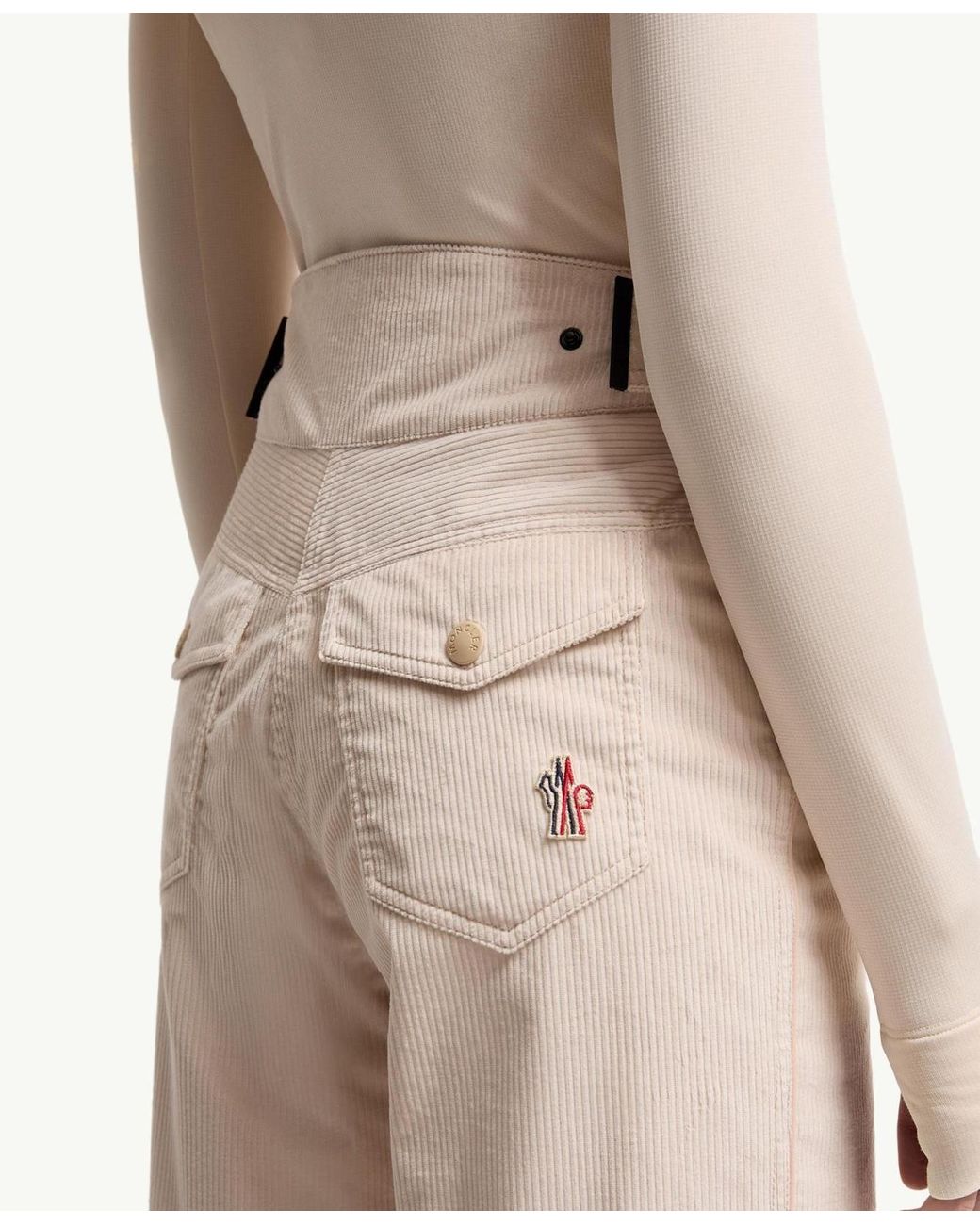 Moncler Natural Grenoble Corduroy Ski Performance Trousers