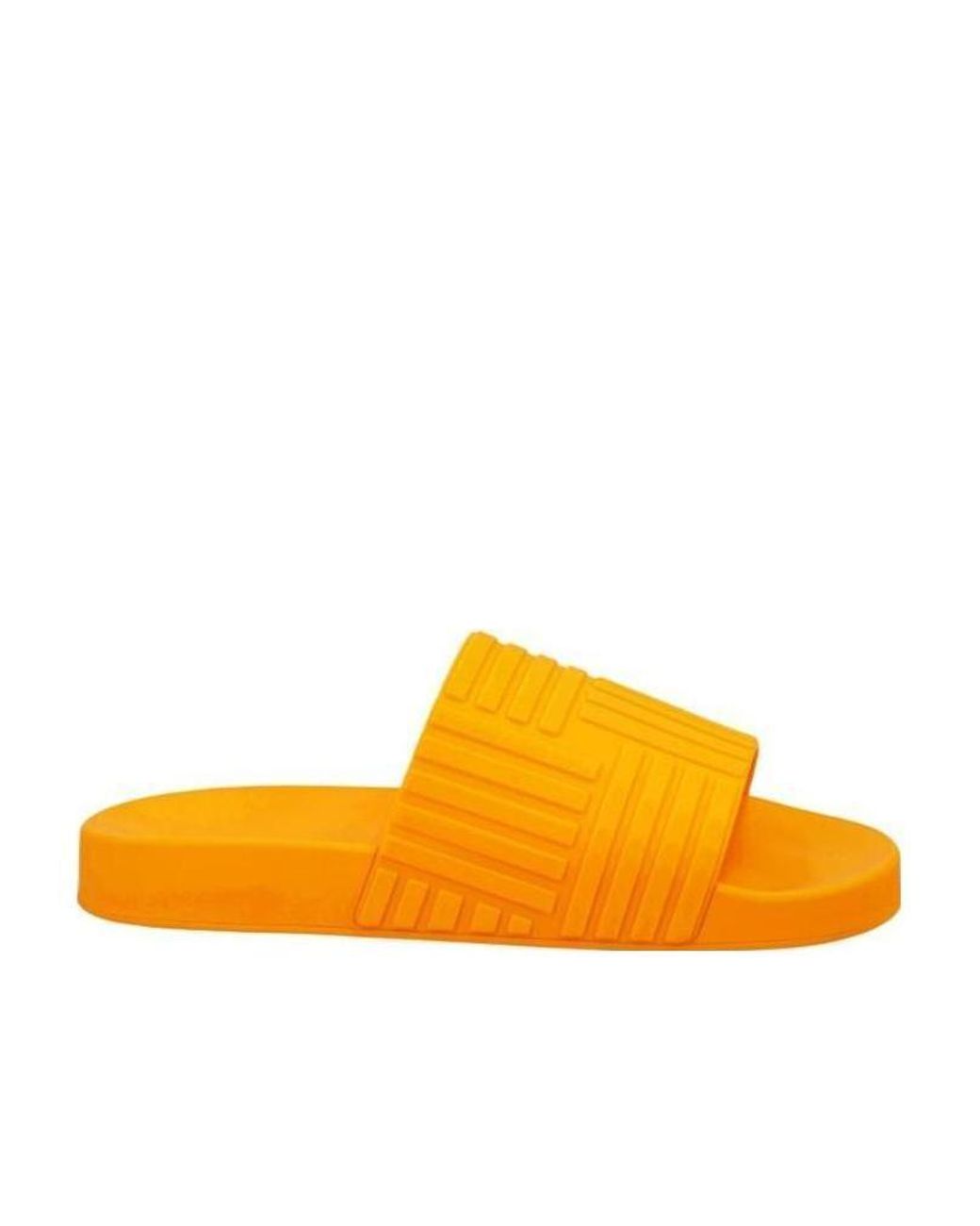 Bottega Veneta Yellow Embossed Open-Toe Slides for men