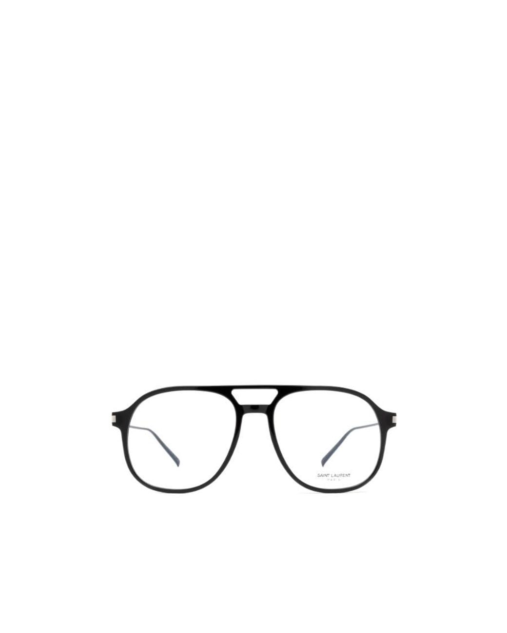 Saint Laurent White Eyewear Aviator Glasses for men