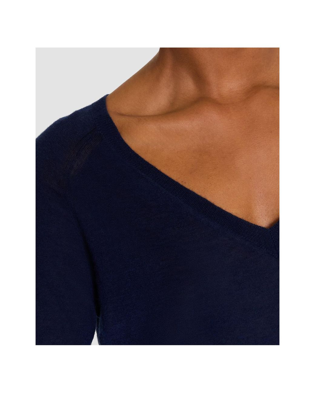 Joseph Blue Sheer Knit Top