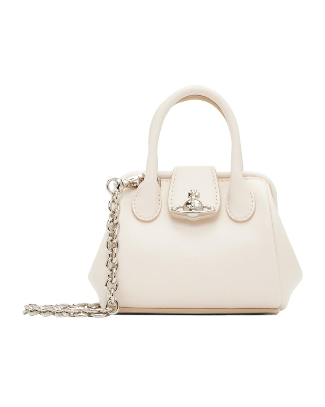 Vivienne Westwood White Pamela Mini Shoulder Bag