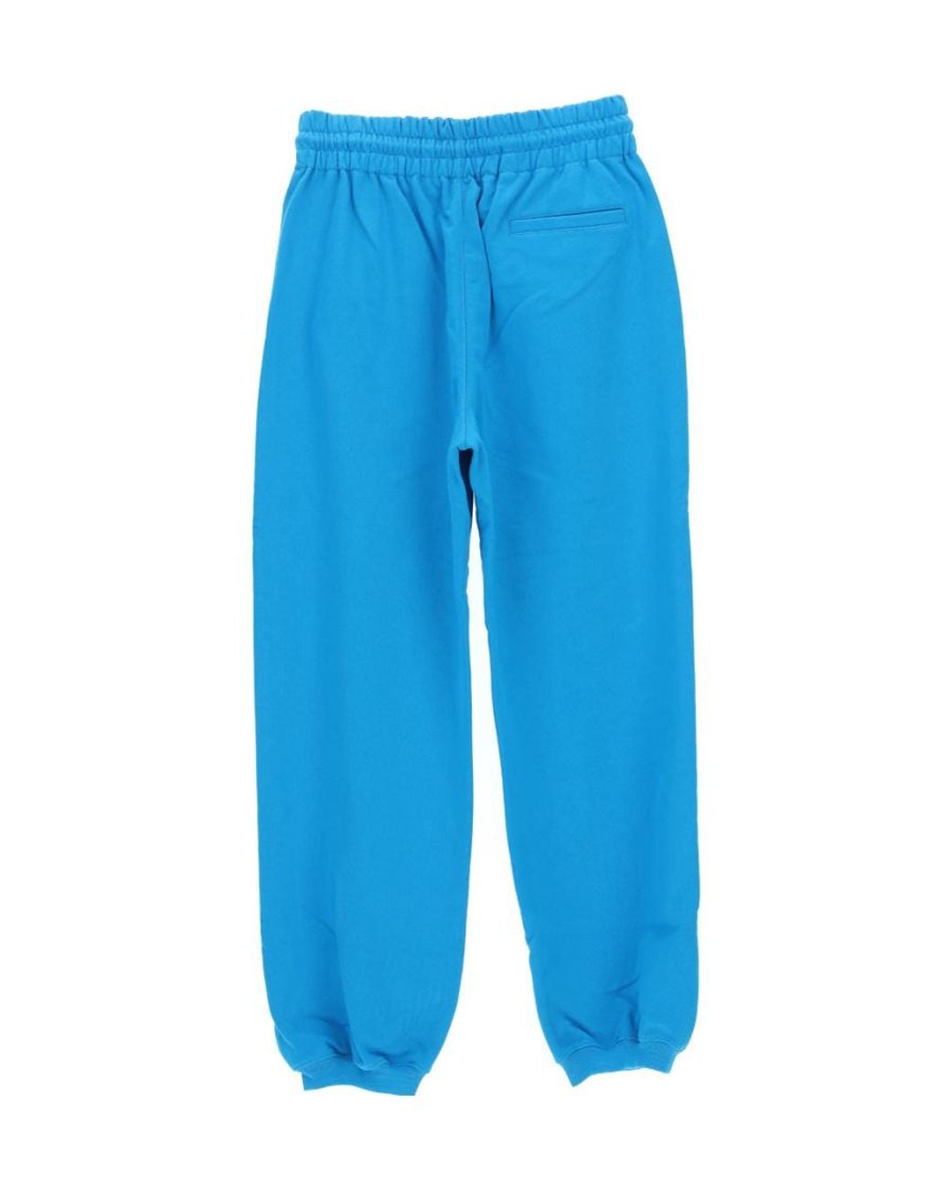 Off-White c/o Virgil Abloh Blue Logo-Embroidered Cotton Track Pants