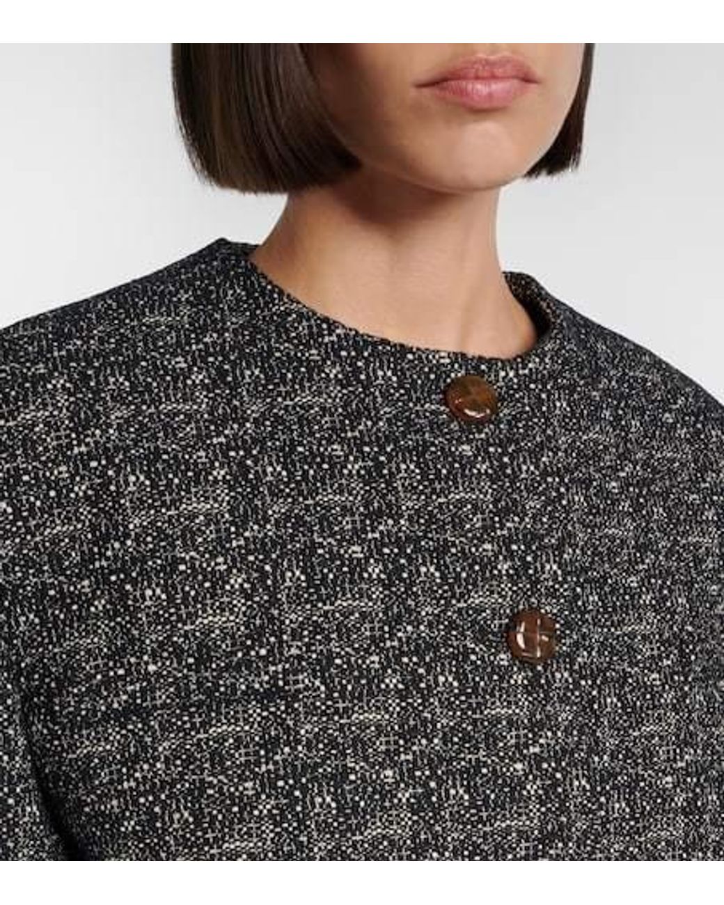Blazé Milano Gray Mélange Cotton-Blend Jacket
