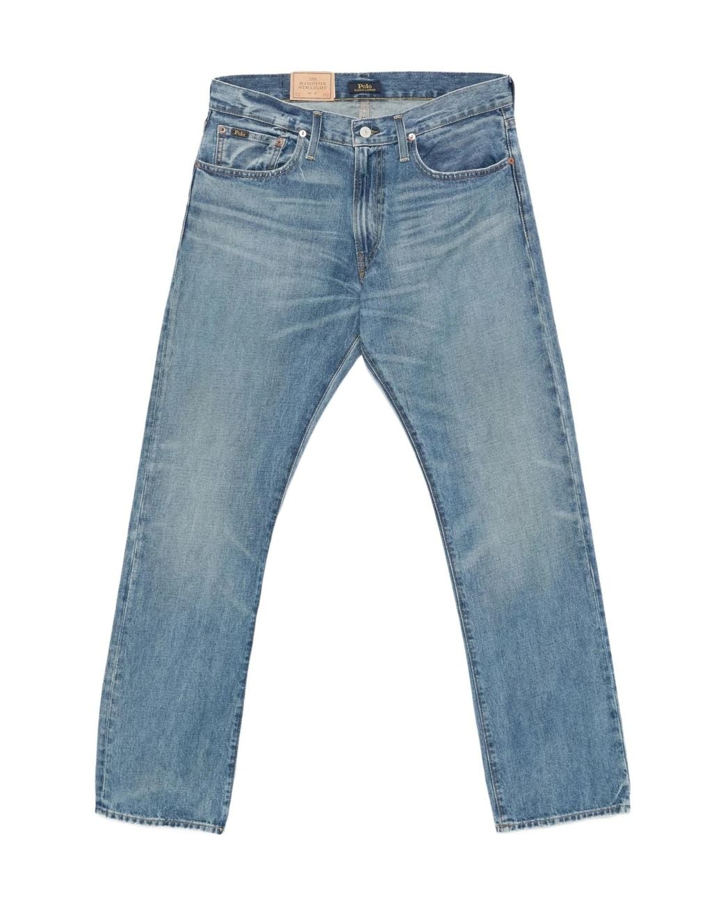Polo Ralph Lauren Blue Logo-Patch Jeans for men