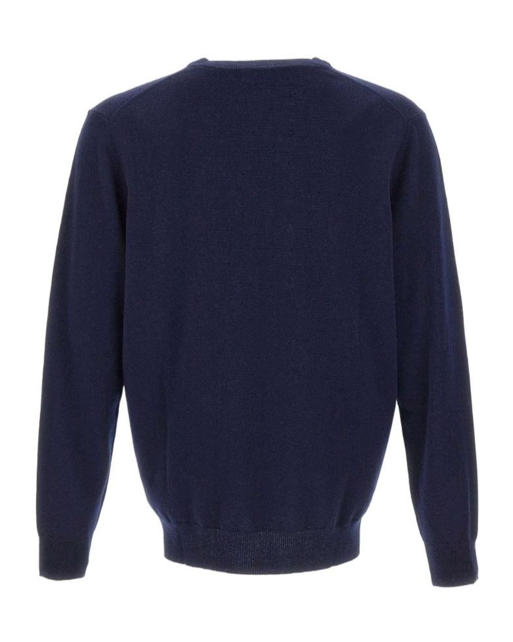 Kangra Cashmere Blue Kangra Crew Neck Sweater for men