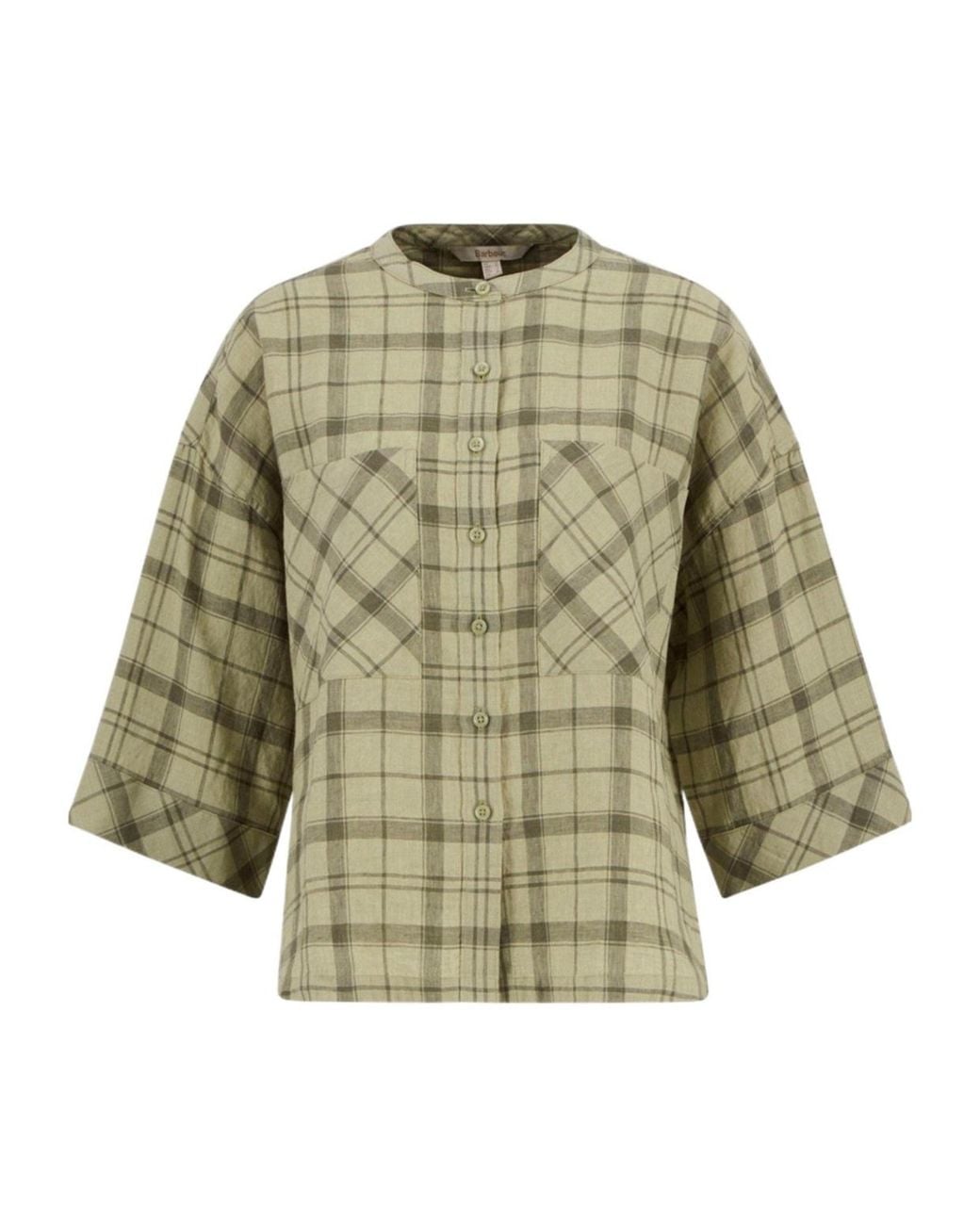 Barbour Green Printed Long-Sleeve Shirt