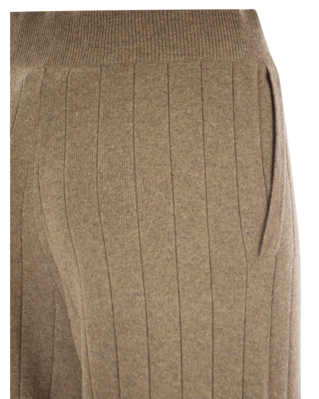 Max Mara Natural Jardin Cashmere Yarn Trousers