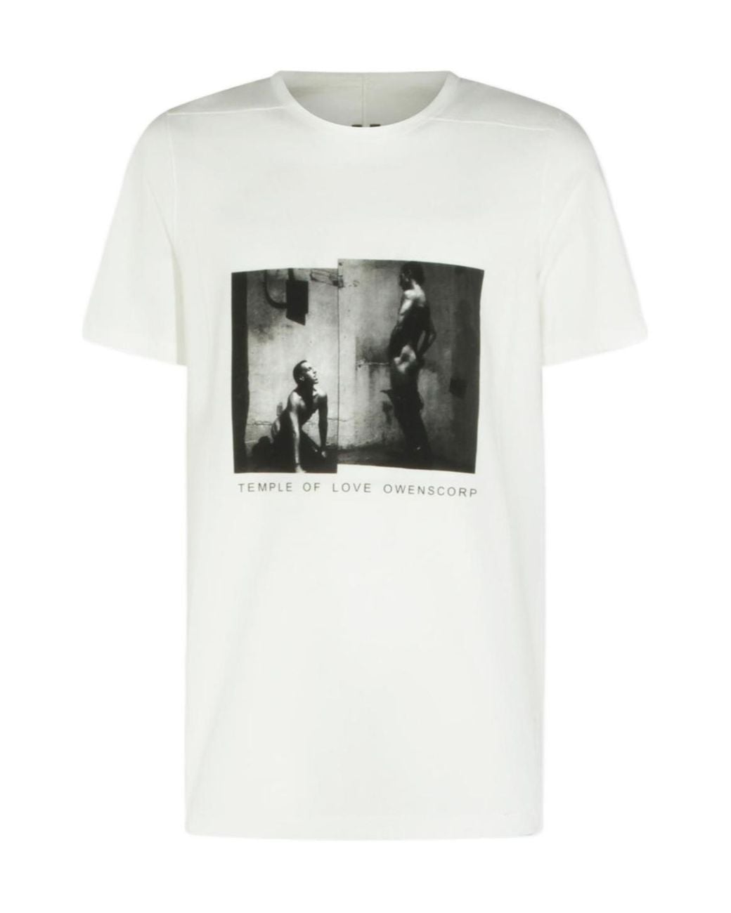 Rick Owens White Drkshdw Printed Crewneck T-Shirt for men