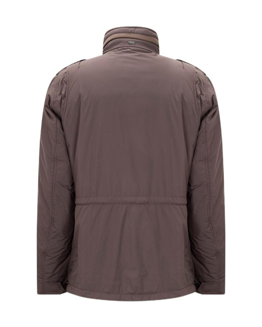 Herno Brown Long-Sleeved Padded Jacket for men