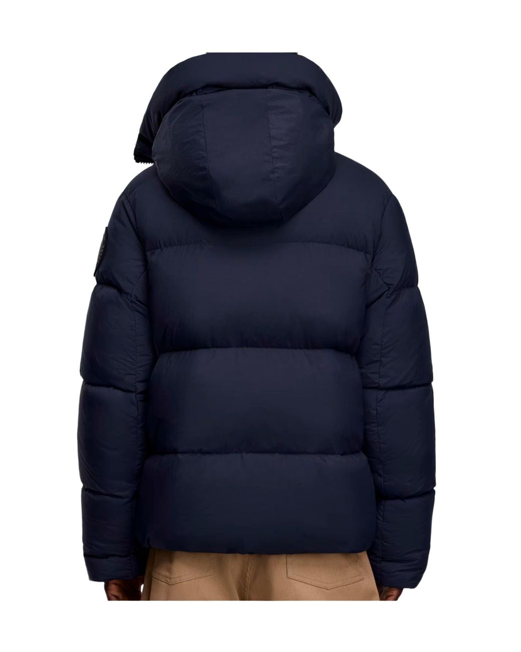 Canada Goose Blue Apos;S Crofton Matte Nylon Hooded Puffer Jacket for men