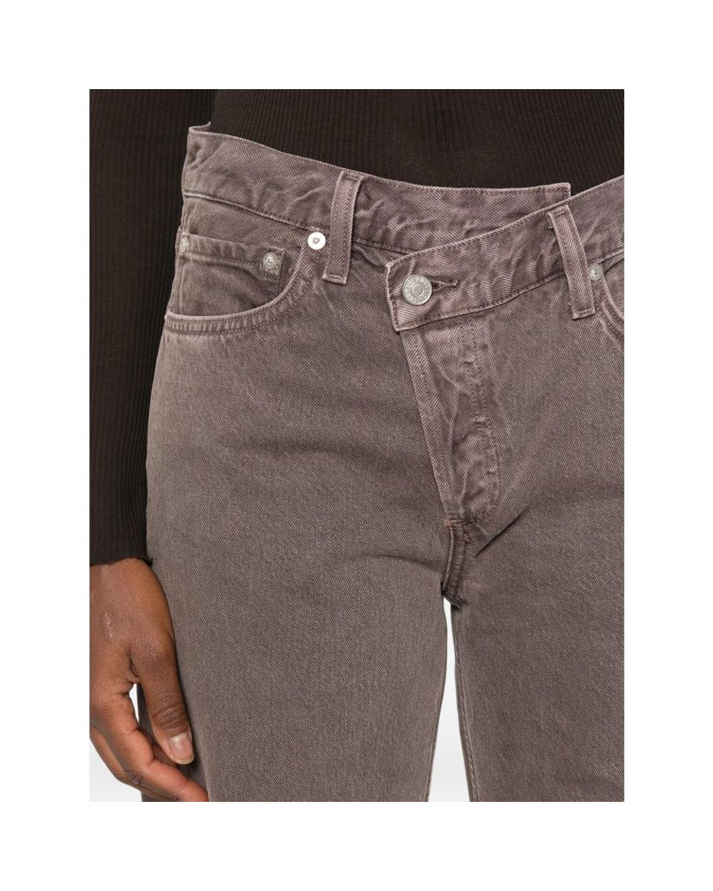 Agolde Multicolor Arc Criss Cross Relaxed Jeans