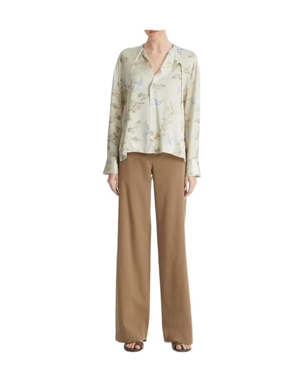 Vince White Long-Sleeved Shirt