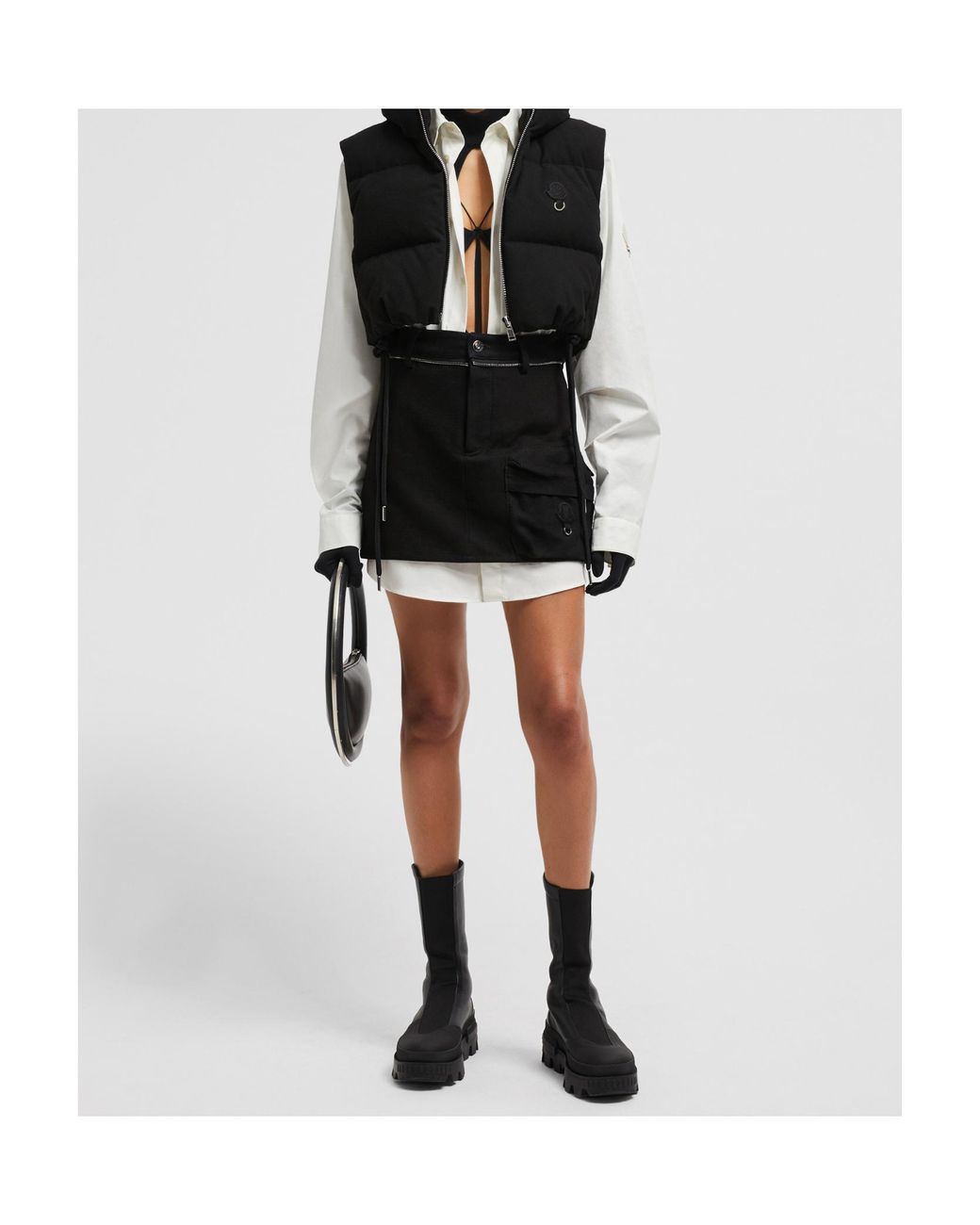 Moncler Black X Willow Smith Alexi Hooded Down Vest