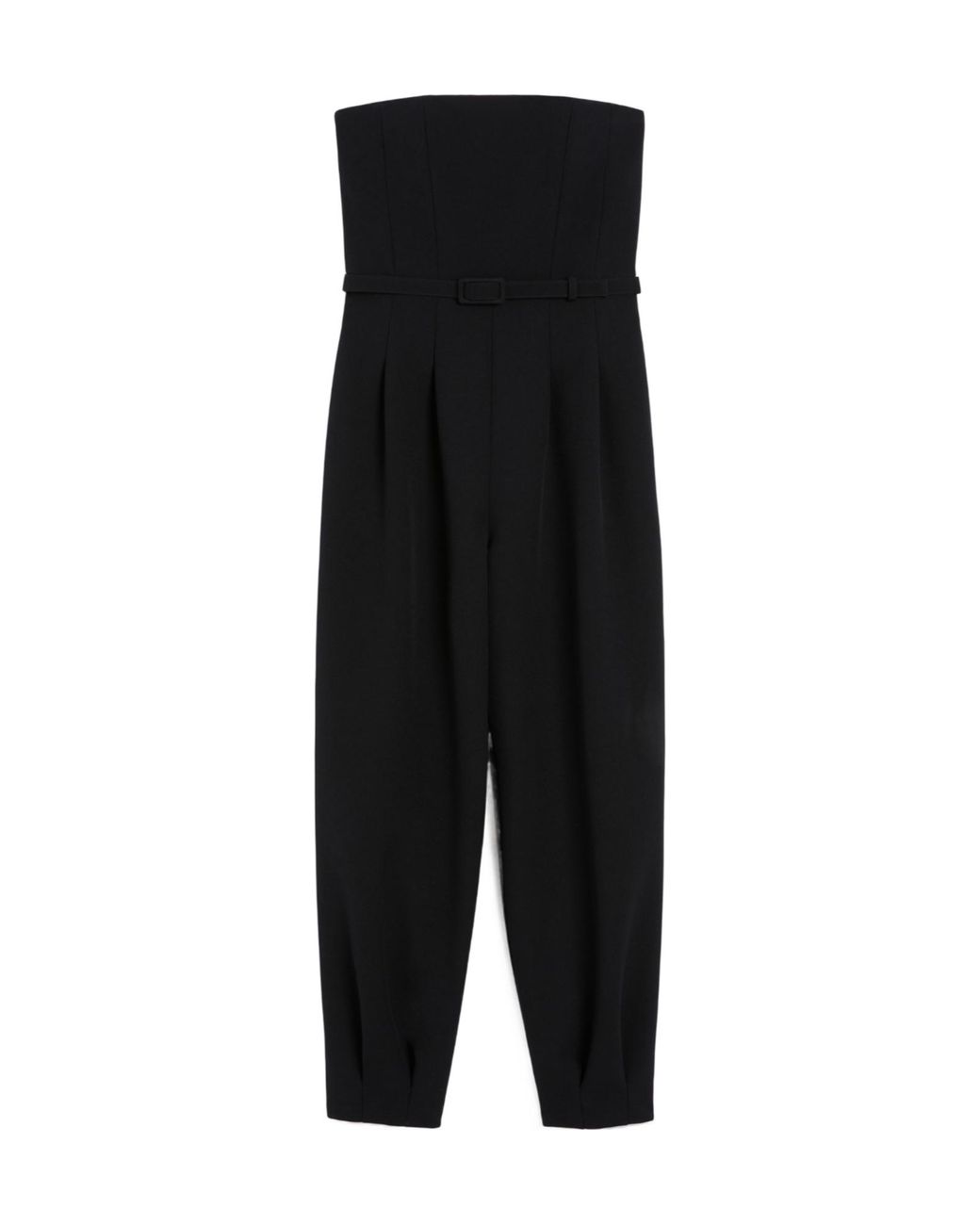 Max Mara Black Pianoforte Voghera Strapless Jumpsuit