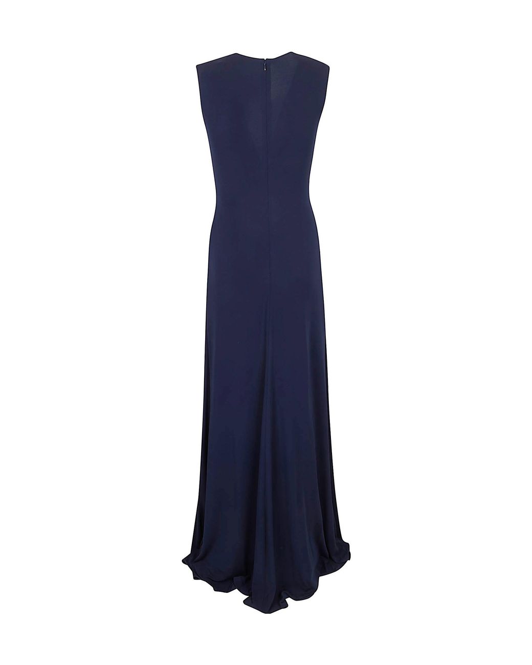 Polo Ralph Lauren Blue Ralph Lauren Zach Knot-Front Gown