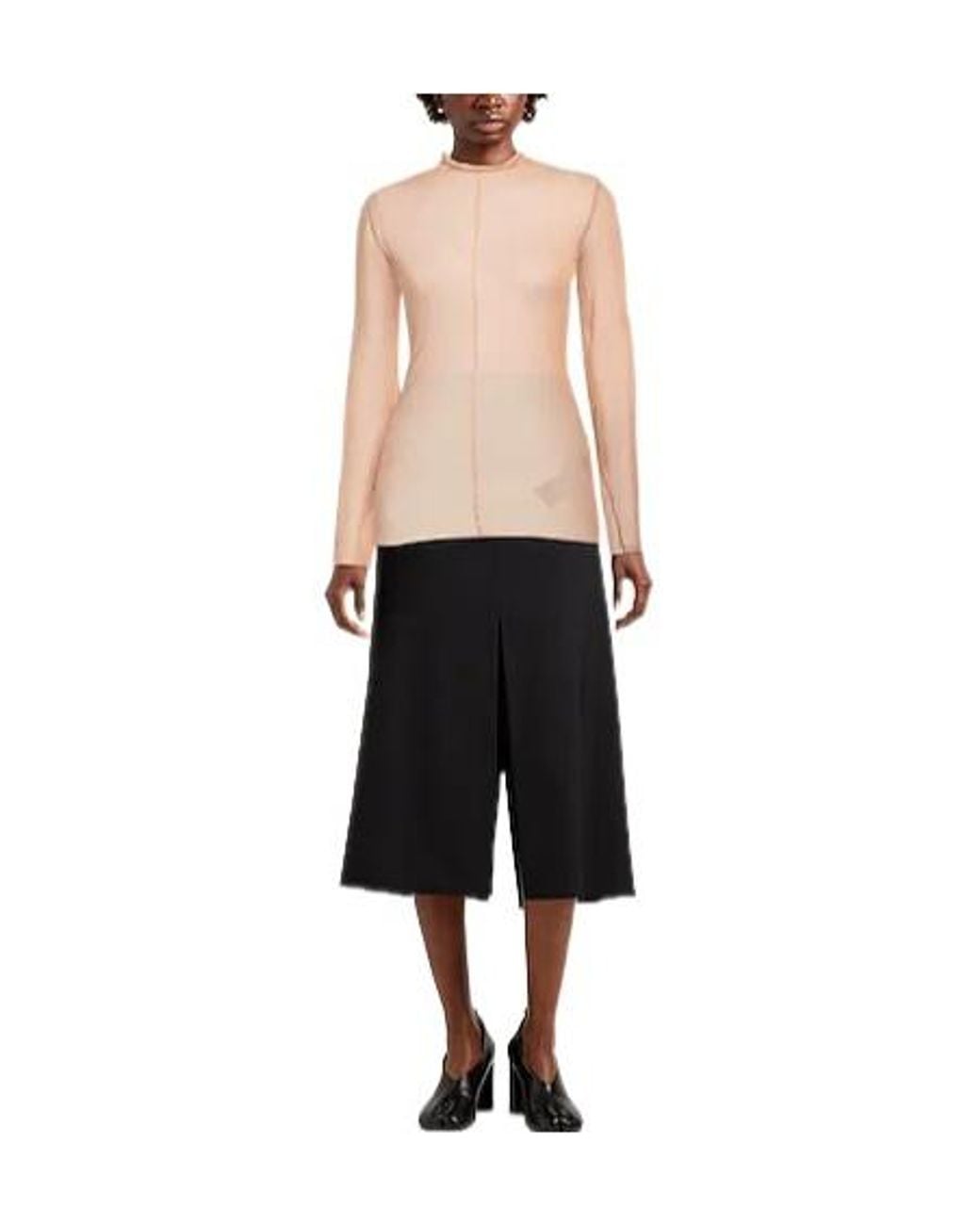 Sportmax Pink Plain Colour Turtlenecks