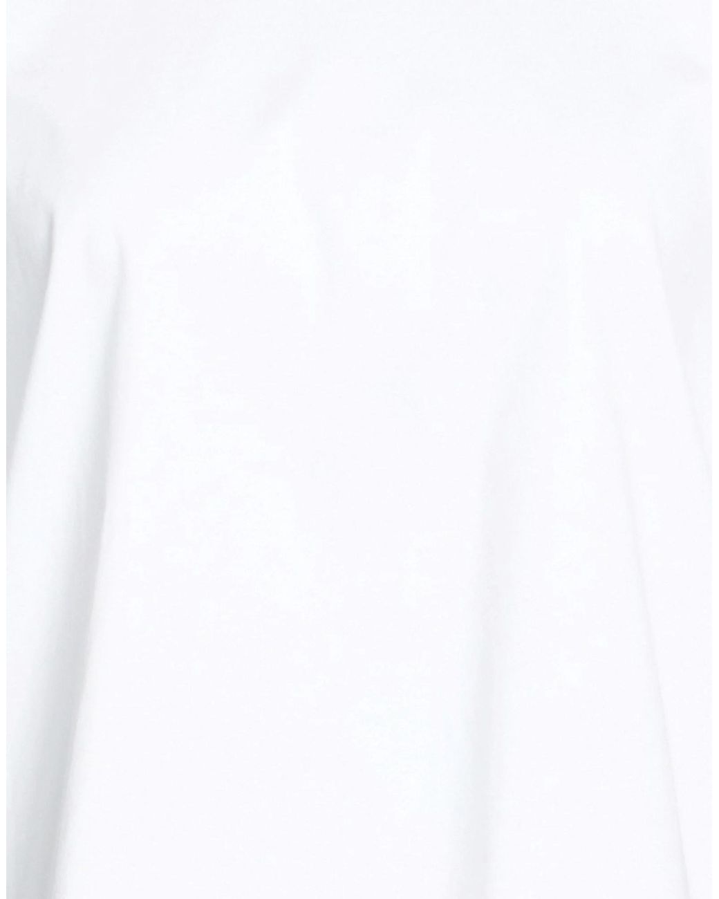 Max Mara White Solid-Color Short-Sleeve T-Shirt