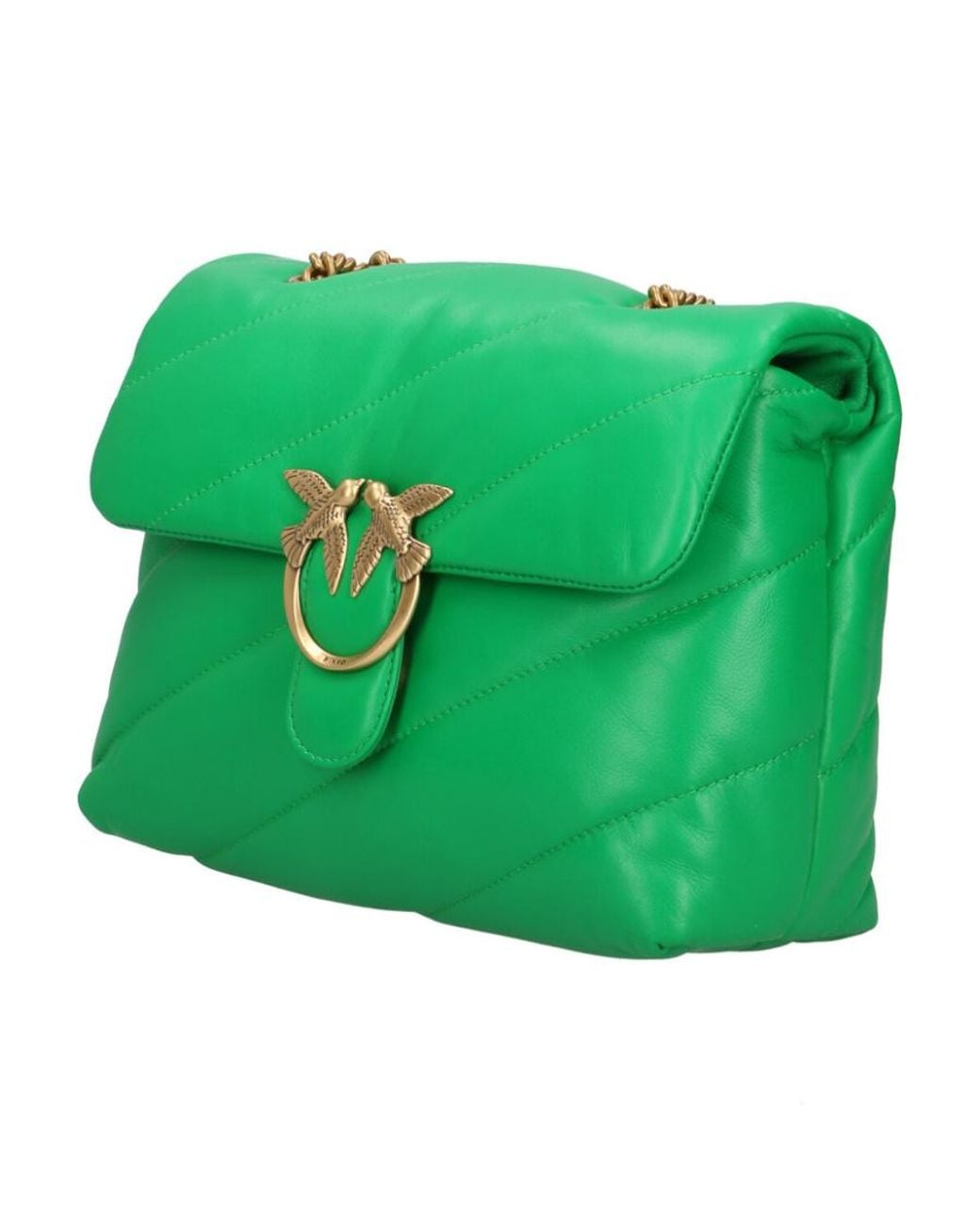 Pinko Green Chain Shoulder Bag