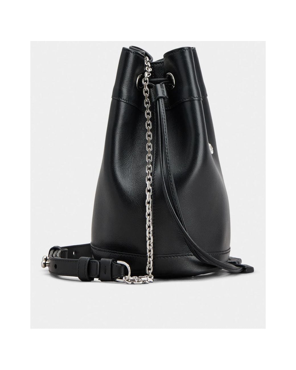 Roger Vivier Black Très Vivier Bucket Bag