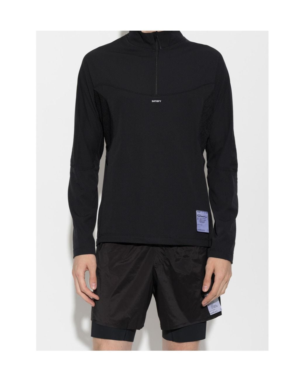 Satisfy Black Long-Sleeved Top for men