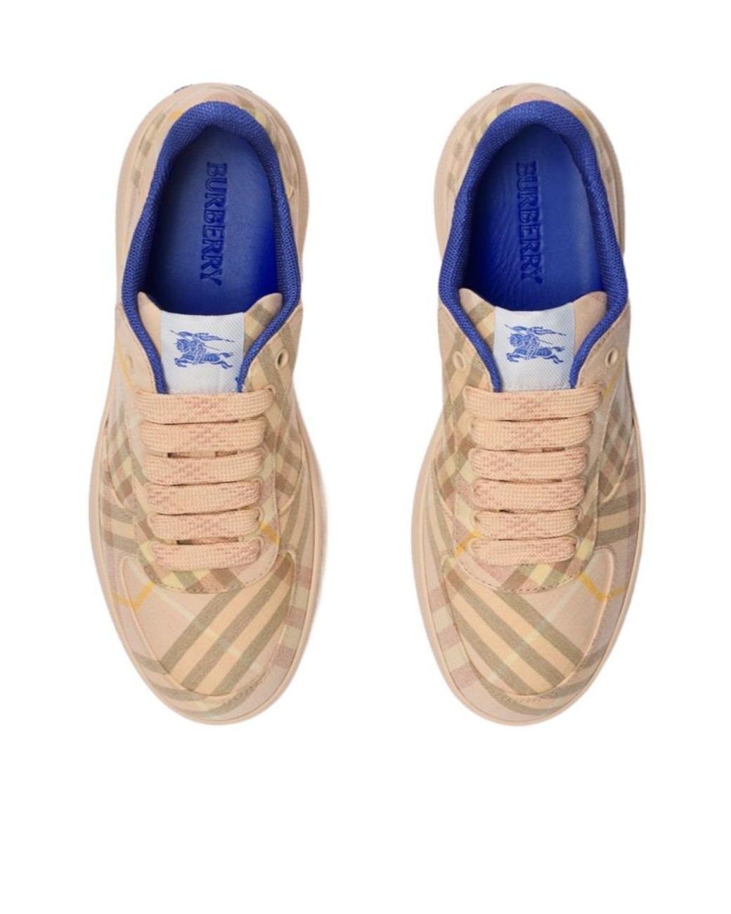 Burberry Natural Terrace Check Canvas Sneaker