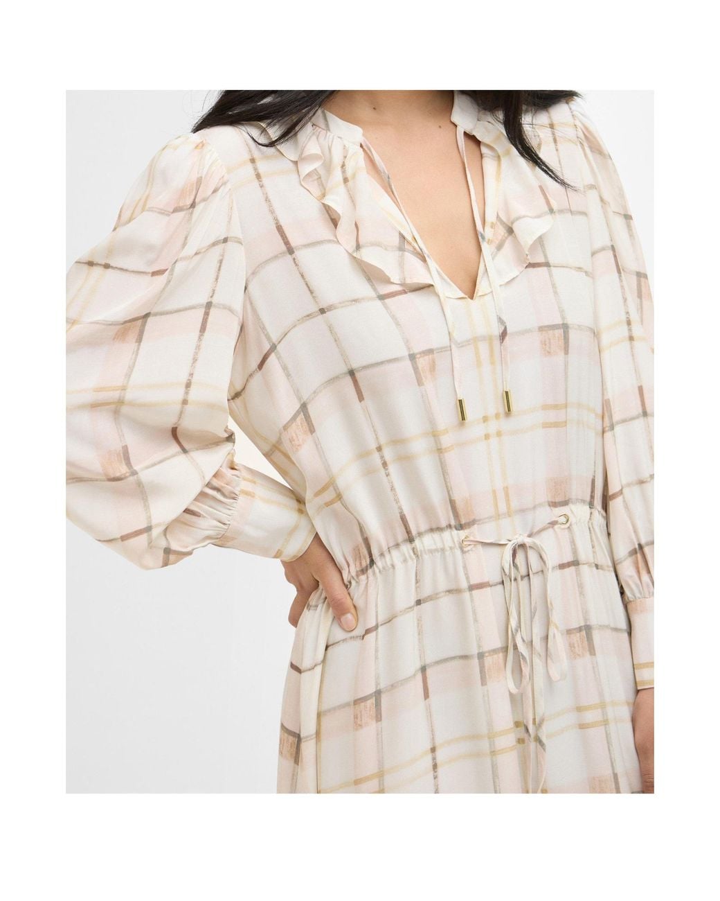 Barbour Natural Asker Midi Dress