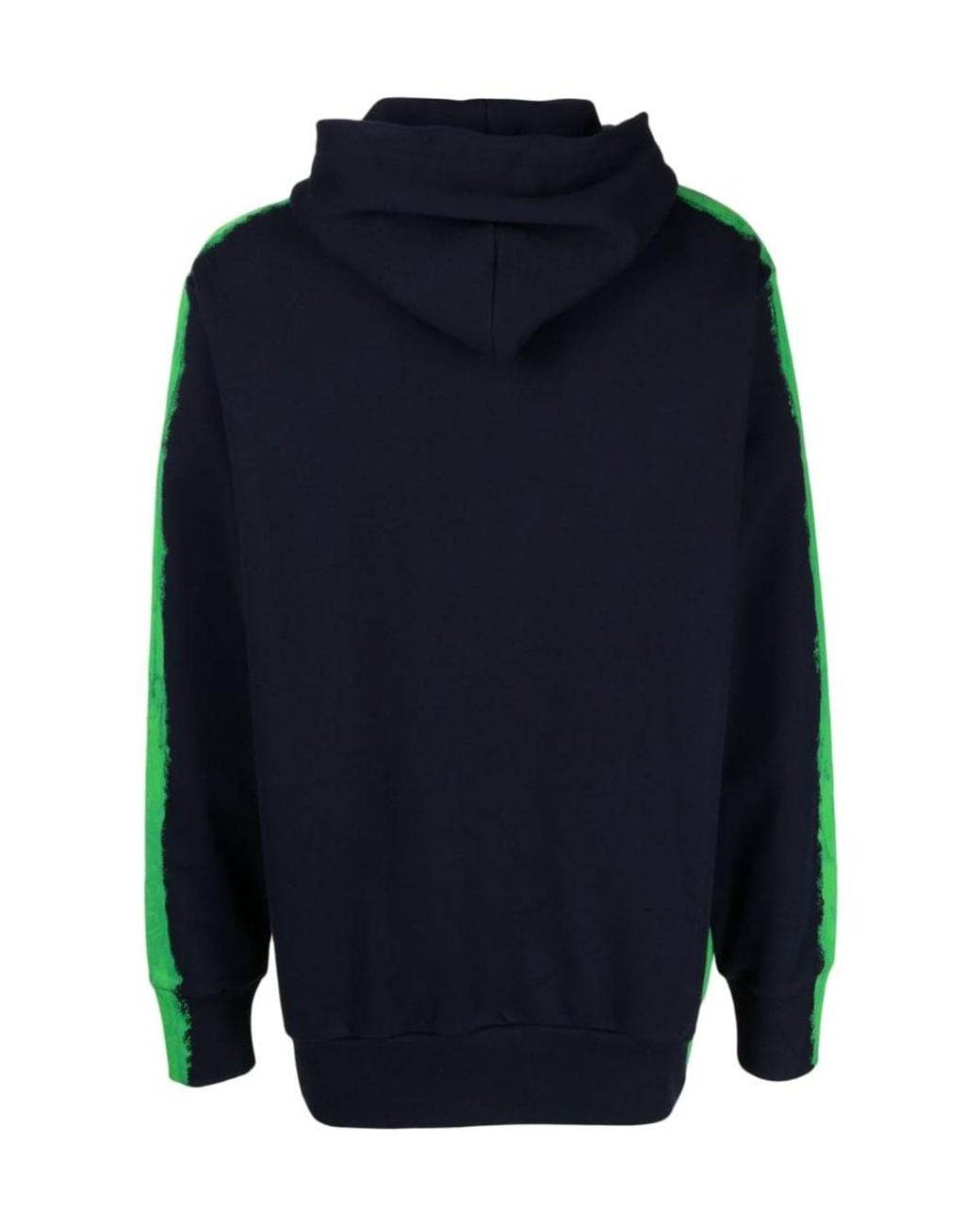 Moschino Blue Logo-Print Pullover Hoodie for men