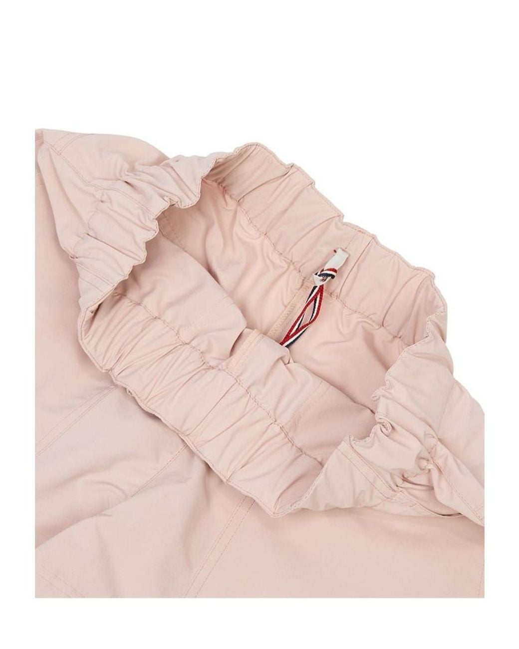 Moncler Pink Grenoble Logo Patch Drawstring Shorts