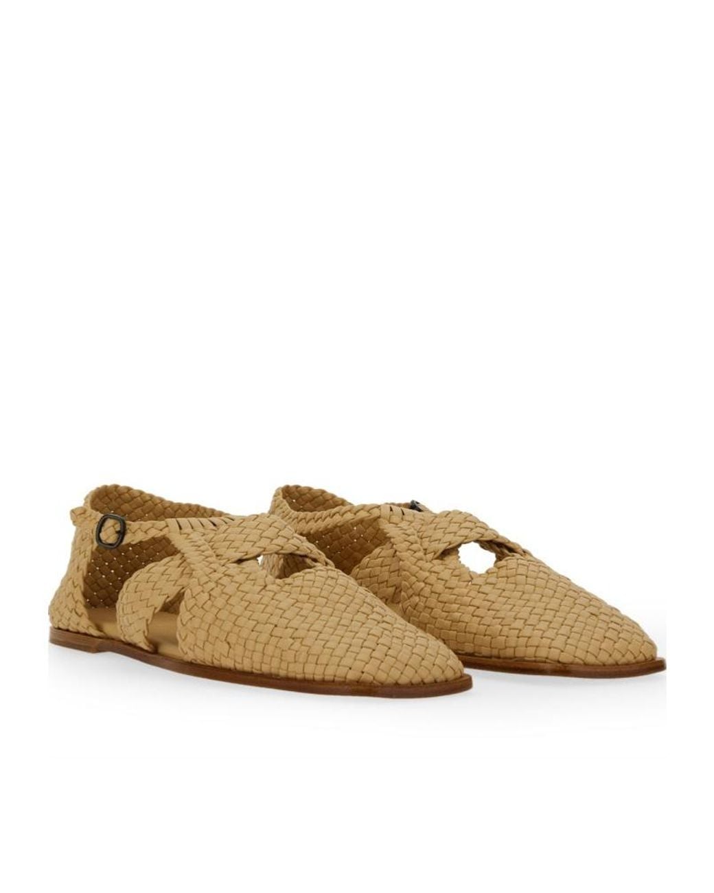 Hereu Brown Serra Interwoven Slippers