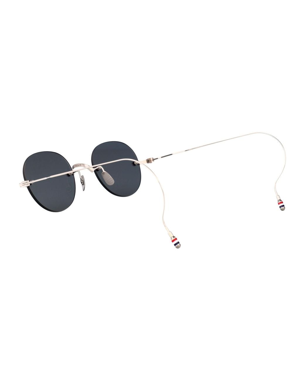Thom Browne Blue Eyewear Oval Frame Sunglasses for men