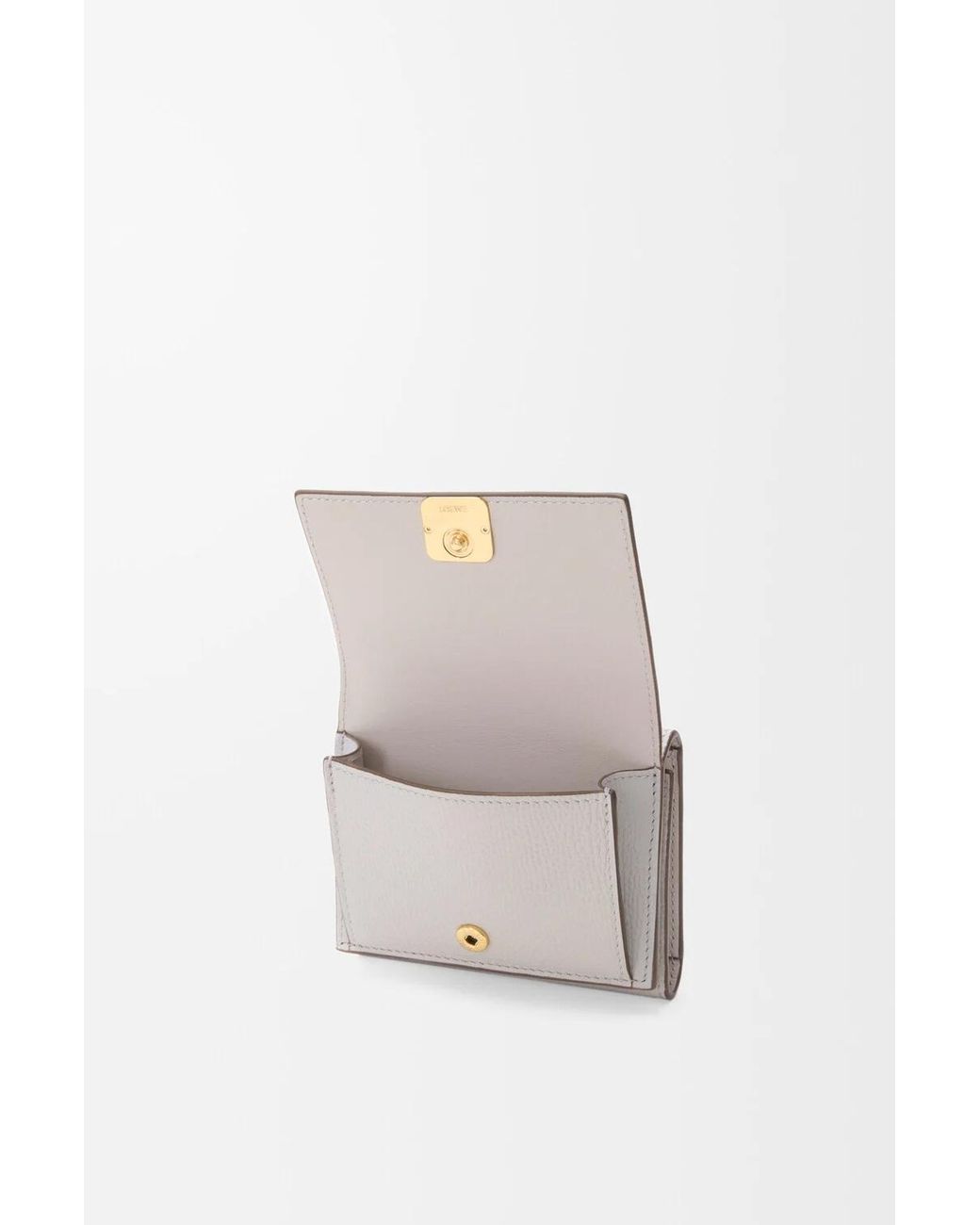 Loewe White Anagram Tri-Fold Wallet