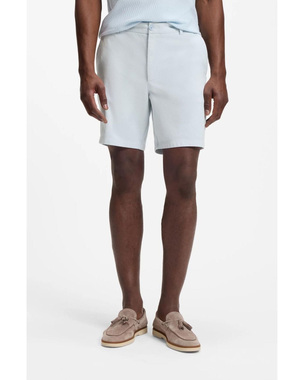 Boss Blue Modern-Fit Shorts for men
