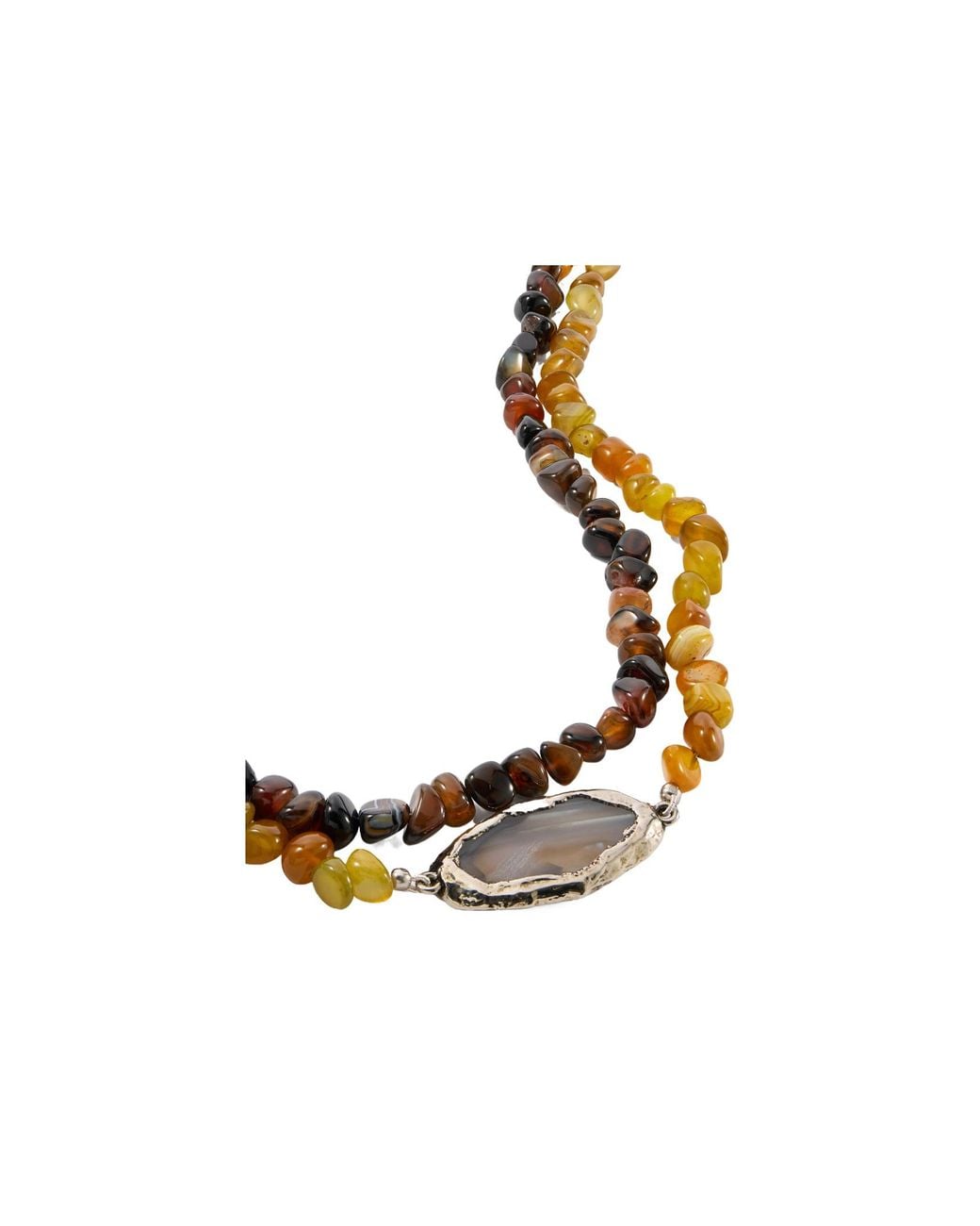 Dries Van Noten Metallic Embellished Necklace