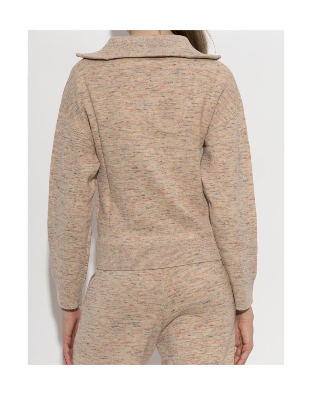 Isabel Marant Natural Isabel Marant Étoile Koxy Zip High-Neck Knitted Sweater