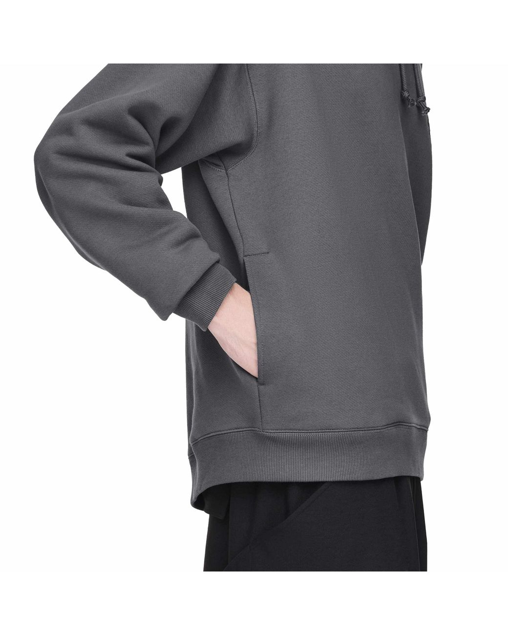 Y-3 Gray Loose-Fit Pullover Hoodie for men