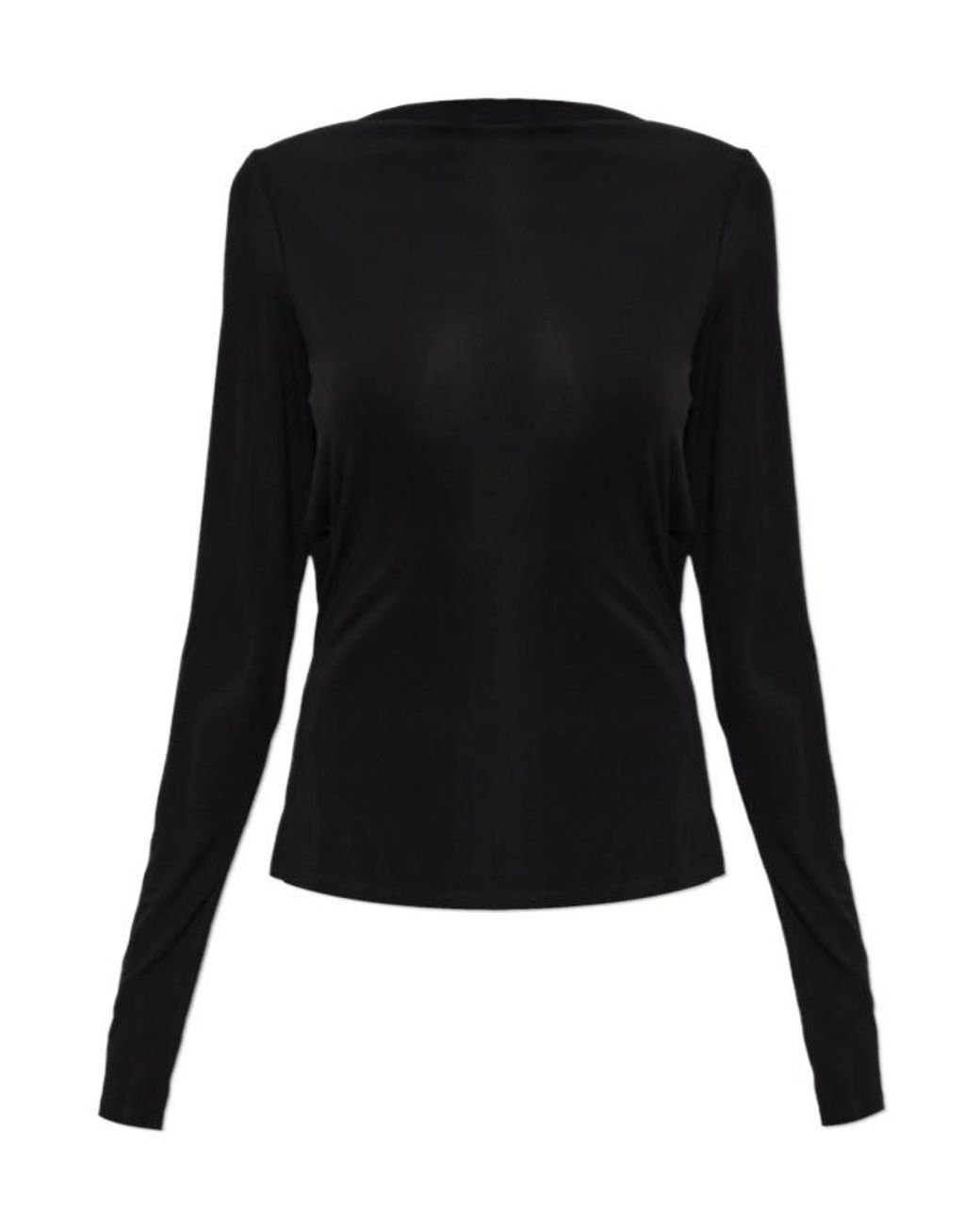 Cult Gaia Black Long-Sleeved Top