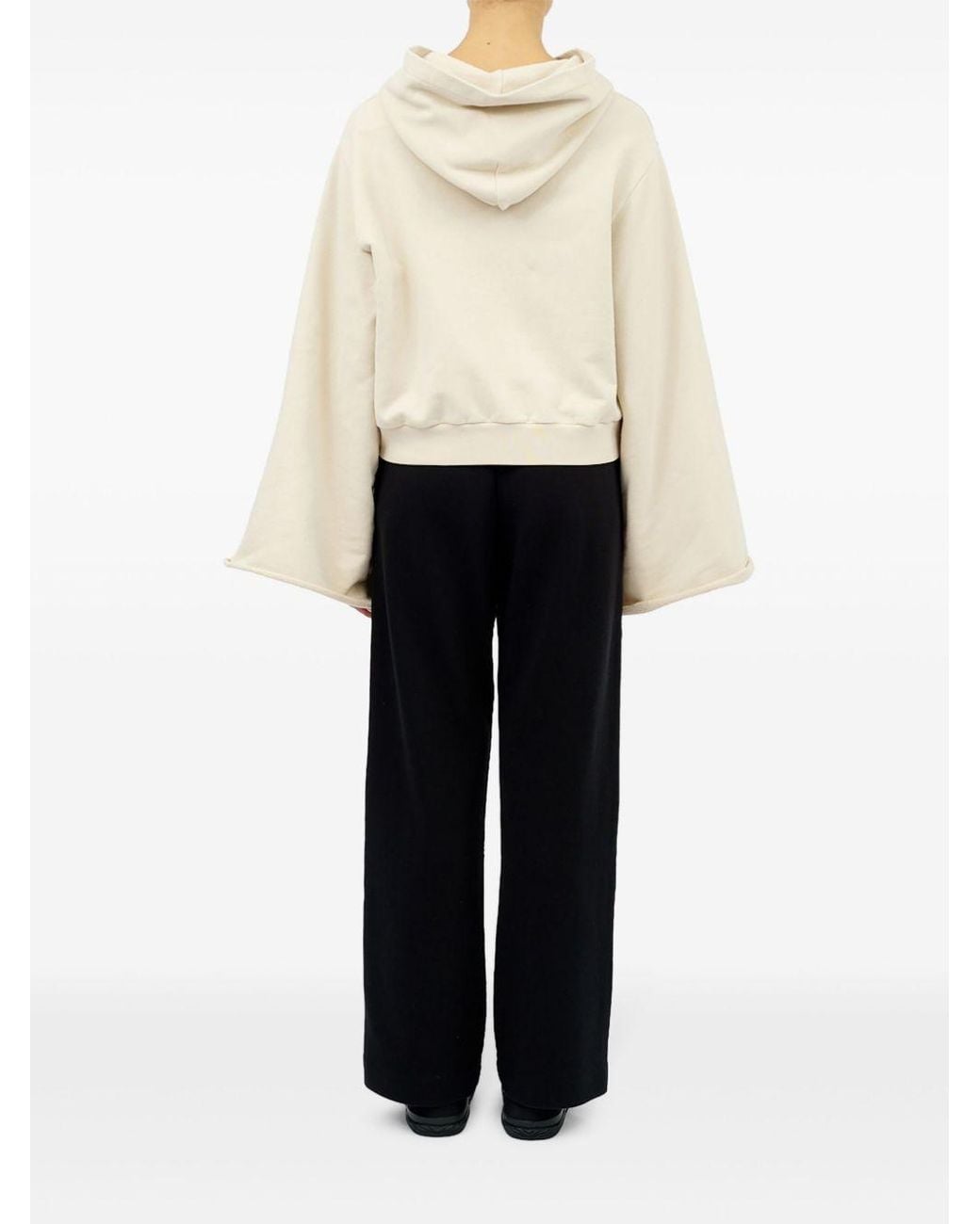 MM6 by Maison Margiela Natural Drop-Shoulder Hooded Sweatshirt