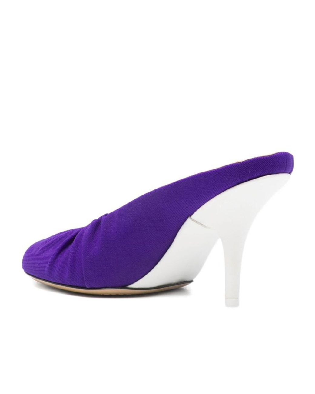 Dries Van Noten Purple Round-Toe High-Heeled Sandals